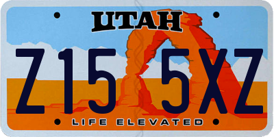 UT license plate Z155XZ