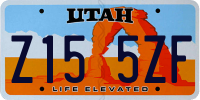 UT license plate Z155ZF