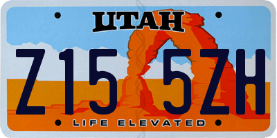 UT license plate Z155ZH