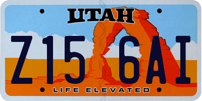 UT license plate Z156AI