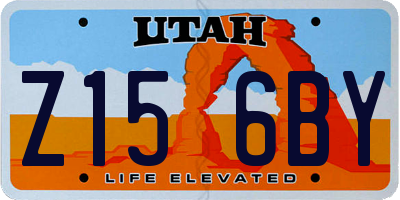 UT license plate Z156BY