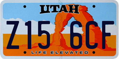 UT license plate Z156CF