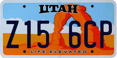 UT license plate Z156CP