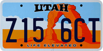 UT license plate Z156CT