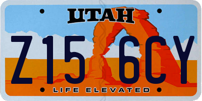 UT license plate Z156CY