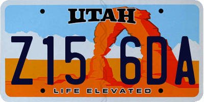 UT license plate Z156DA