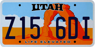 UT license plate Z156DI