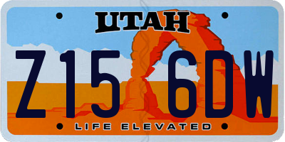UT license plate Z156DW