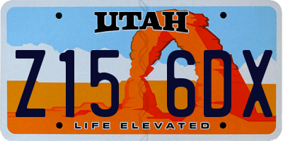 UT license plate Z156DX