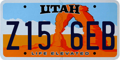 UT license plate Z156EB