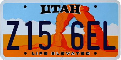 UT license plate Z156EL