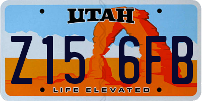 UT license plate Z156FB