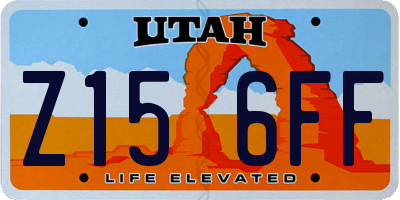 UT license plate Z156FF