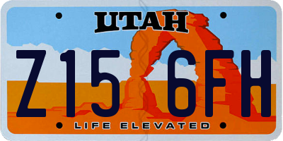 UT license plate Z156FH