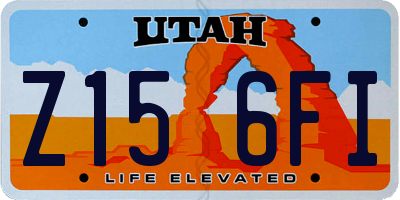 UT license plate Z156FI