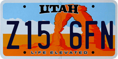 UT license plate Z156FN