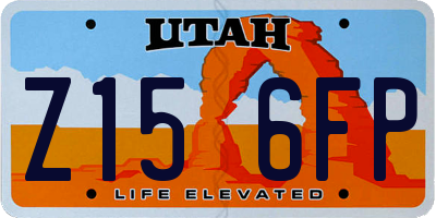 UT license plate Z156FP