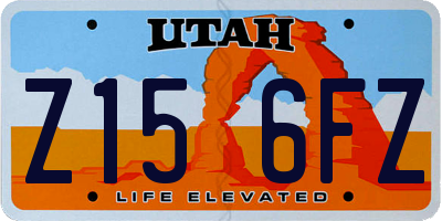 UT license plate Z156FZ