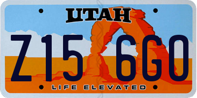 UT license plate Z156GO