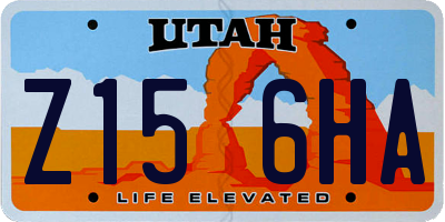 UT license plate Z156HA