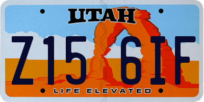 UT license plate Z156IF