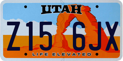 UT license plate Z156JX