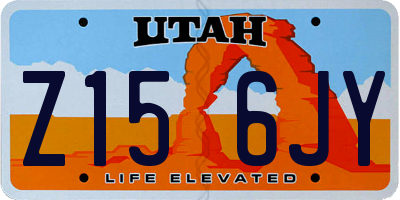 UT license plate Z156JY