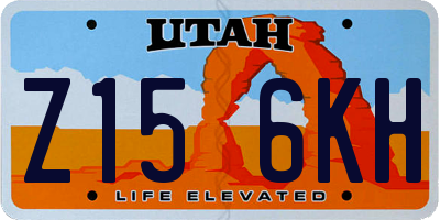 UT license plate Z156KH