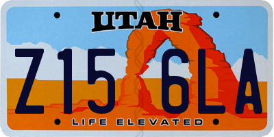 UT license plate Z156LA