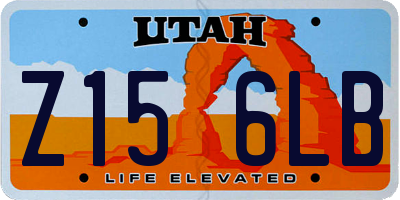 UT license plate Z156LB