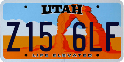 UT license plate Z156LF