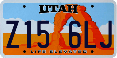 UT license plate Z156LJ
