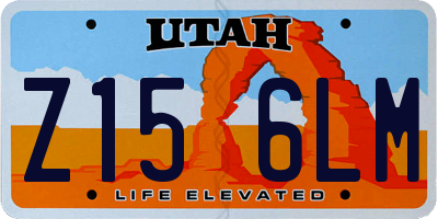 UT license plate Z156LM
