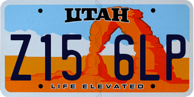 UT license plate Z156LP