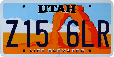 UT license plate Z156LR
