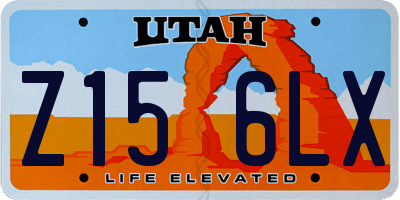 UT license plate Z156LX