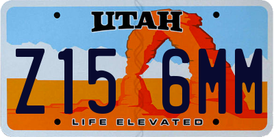 UT license plate Z156MM