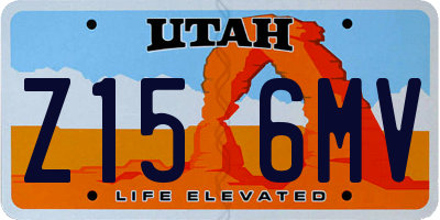 UT license plate Z156MV