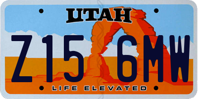 UT license plate Z156MW
