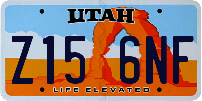 UT license plate Z156NF