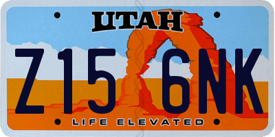 UT license plate Z156NK