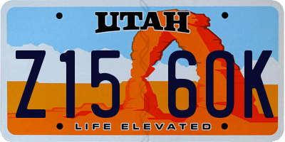 UT license plate Z156OK