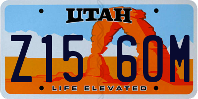 UT license plate Z156OM