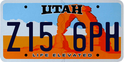 UT license plate Z156PH