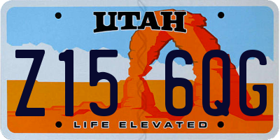 UT license plate Z156QG