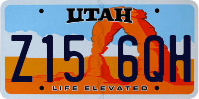 UT license plate Z156QH