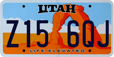 UT license plate Z156QJ