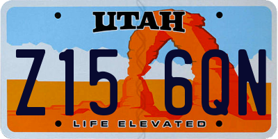 UT license plate Z156QN