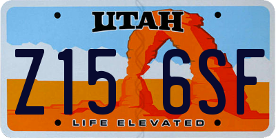 UT license plate Z156SF