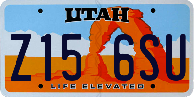 UT license plate Z156SU